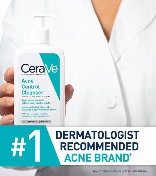 Cerave Acne Control Cleanser β 237ml | Reduces Blackheads