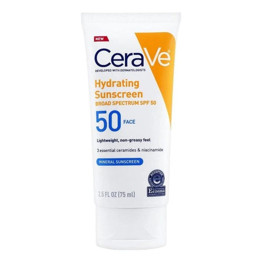 Cerave Hydrating Mineral Sunscreen SPF 50 β 100ml | Broad Spectrum