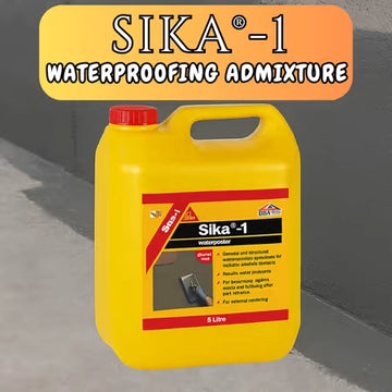 Sika 1 Waterproofing Chemical – Liquid Cement Additive for Leak-Proof Concrete