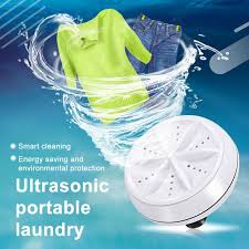 Portable Mini Ultrasonic Washing Machine for Clothes & Dishes