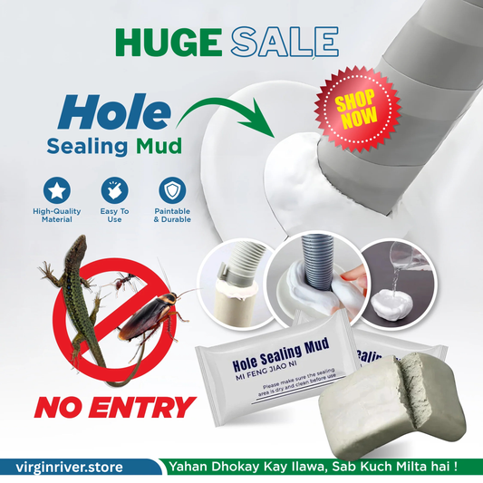 Wall Hole Repair Sealant Clay – Industrial-Grade Waterproof & Fireproof Filler for Pipe, Cable & AC Gaps – Strong Adhesive, Easy DIY Application